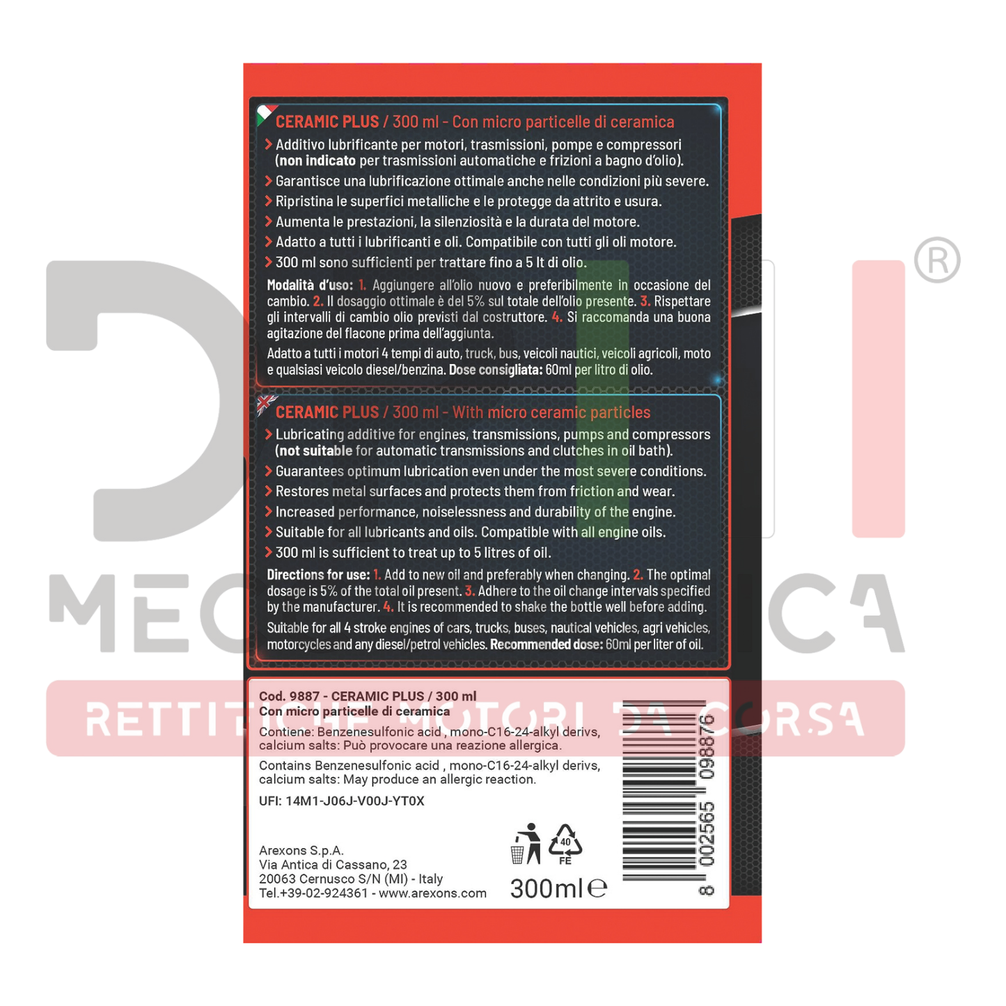 # Ceramic oil additive - Anti-friction - Anti-friction