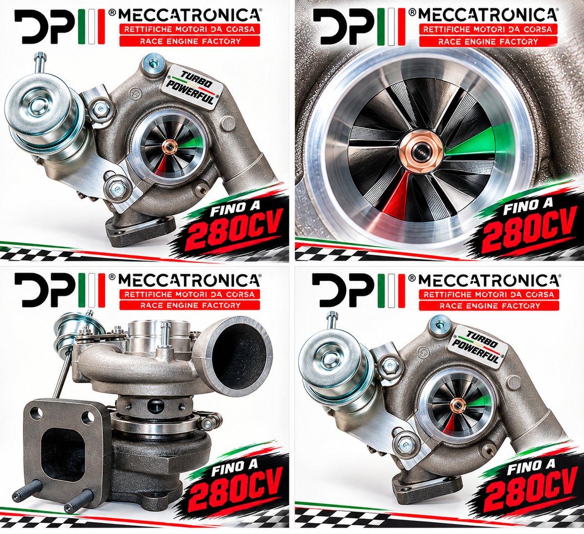 Elaborazione Turbina TD04 Abarth fino a 280cv TP280
