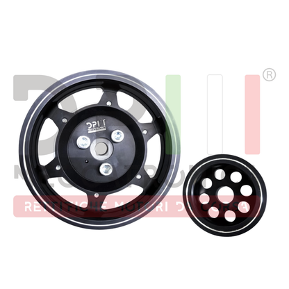 Kit Pulegge Over 400 CV Abarth 1.4 T-Jet | Ergal Anodizzato | 500 595 695 | Albero Motore e Alternatore