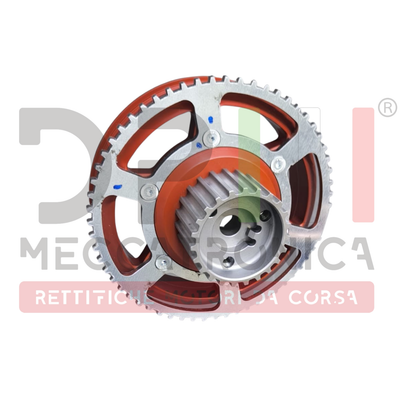 Kit Pulegge Over 400 CV Abarth 1.4 T-Jet | Ergal Anodizzato e Acciaio | 500 595 695 | Albero Motore + Alternatore + Ingranaggio Distribuzione