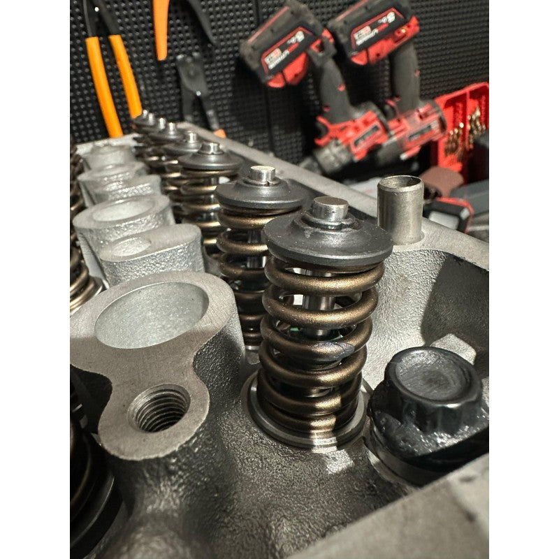 Piattelli e semiconi in acciaio per valvole testata ad un canalino