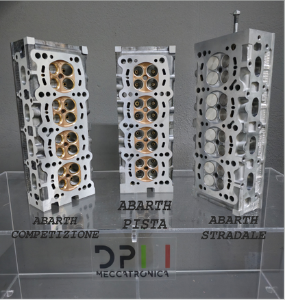 TESTATA ELABORATA 1.4 TJET 16V FIAT 500 ABARTH STRADALE PISTA COMPETIZIONE RACING (PROGETTO DPMECCATRONICA)