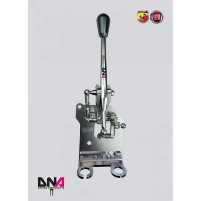 KIT TORRETTA CAMBIO REGOLABILE DNA RACING ANODIZZATA (NERA/ALLUMINIO) POMELLO 695 STYLE 500 ABARTH