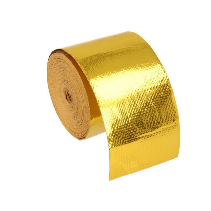 Nastro di protezione termica riflettente 10 m - oro - larghezza 50 mm